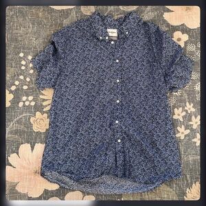 Goodfellow & Co Blue Floral Men's Shirt